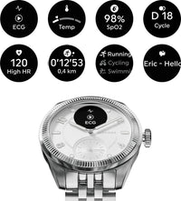 Withings Scanwatch Nova Brilliant älykello, 39 mm, valkoinen
