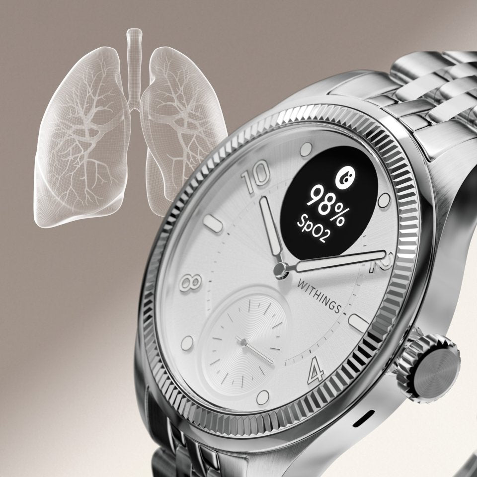 Withings Scanwatch Nova Brilliant älykello, 39 mm, valkoinen