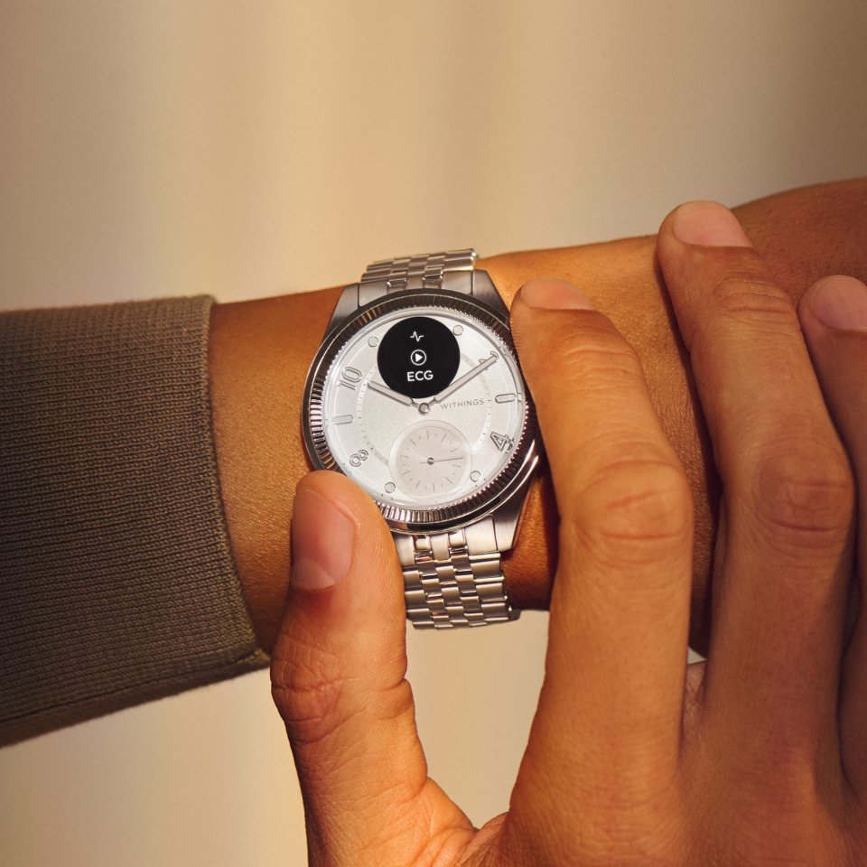 Withings Scanwatch Nova Brilliant älykello, 39 mm, valkoinen
