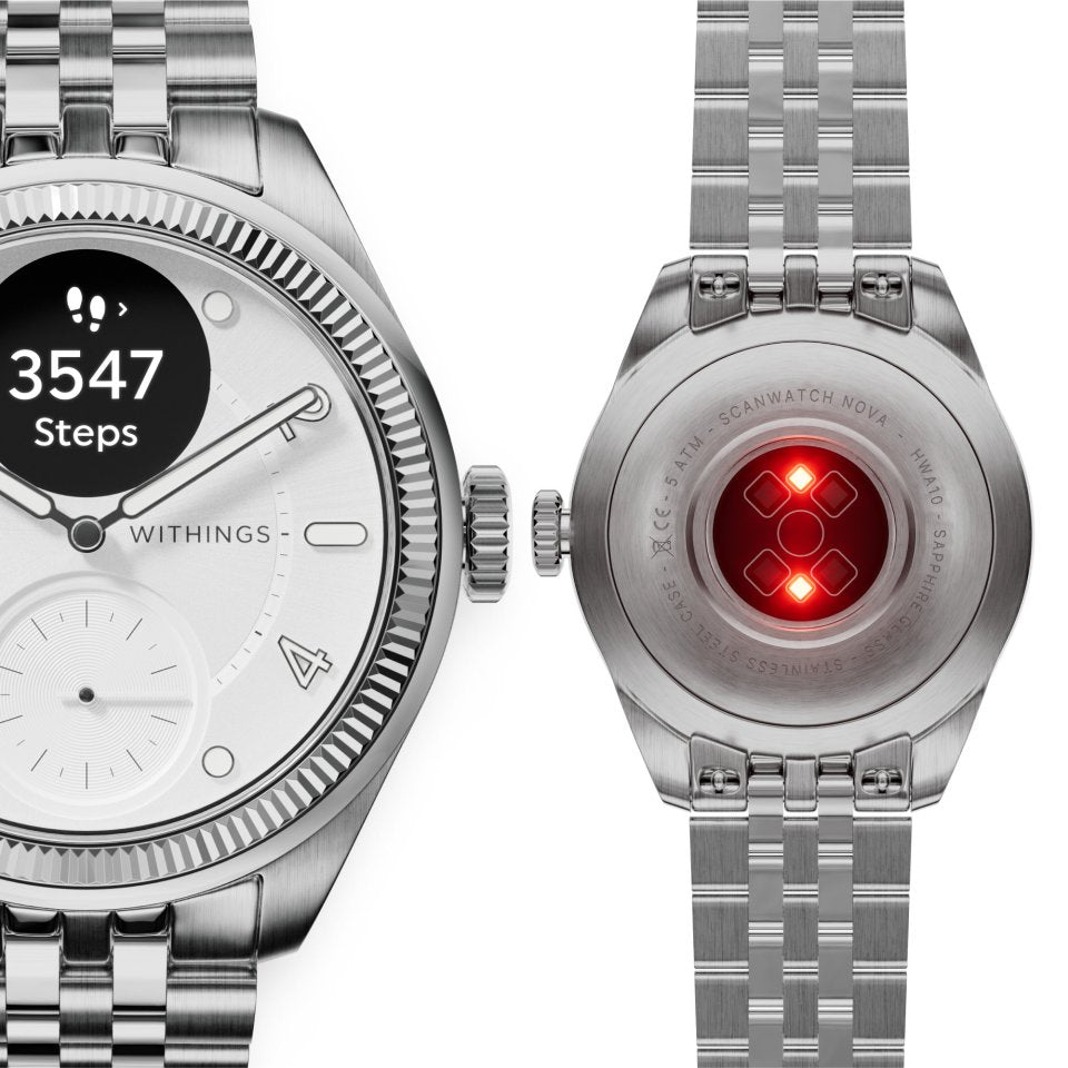 Withings Scanwatch Nova Brilliant älykello, 39 mm, valkoinen