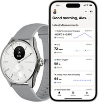 Withings Scanwatch 2 älykello, 42 mm, valkoinen