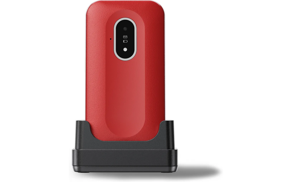 Doro Leva L21 -peruspuhelin, punainen / valkoinen