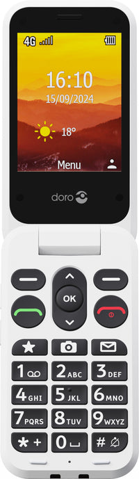 Doro Leva L31 -peruspuhelin, musta / valkoinen – 3