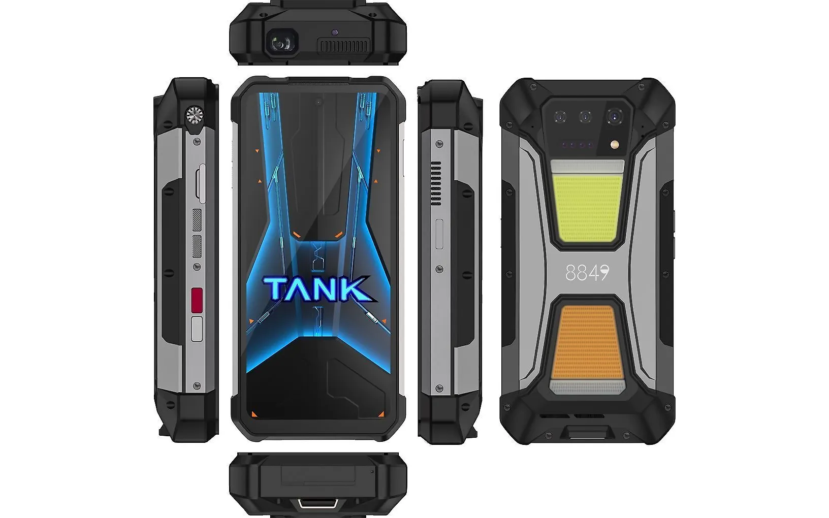 Unihertz Tank 2 Pro -puhelin, 512/12 Gt