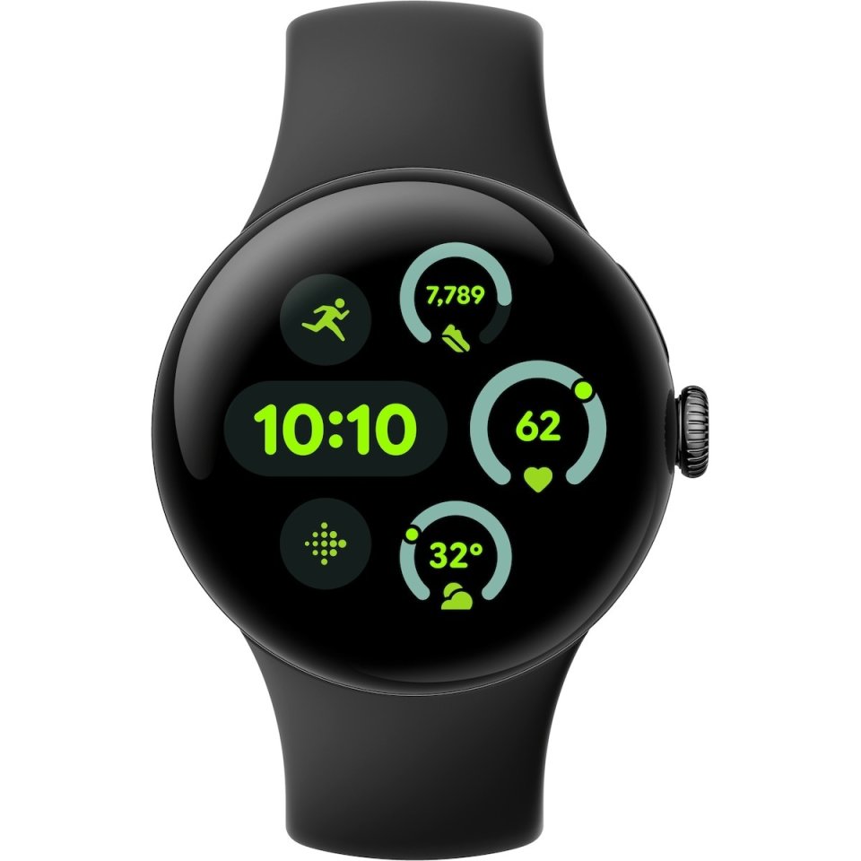 Google Pixel Watch 3 LTE -älykello, 41 mm, Obsidian / Matte Black