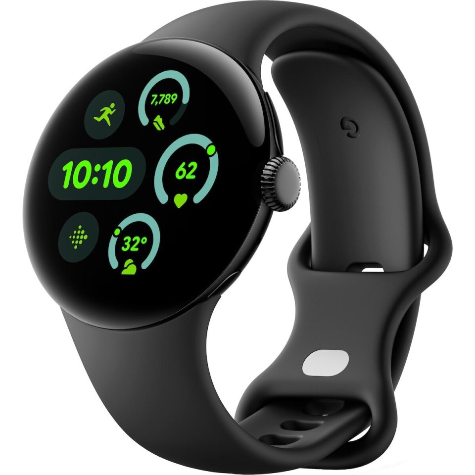 Google Pixel Watch 3 LTE -älykello, 41 mm, Obsidian / Matte Black