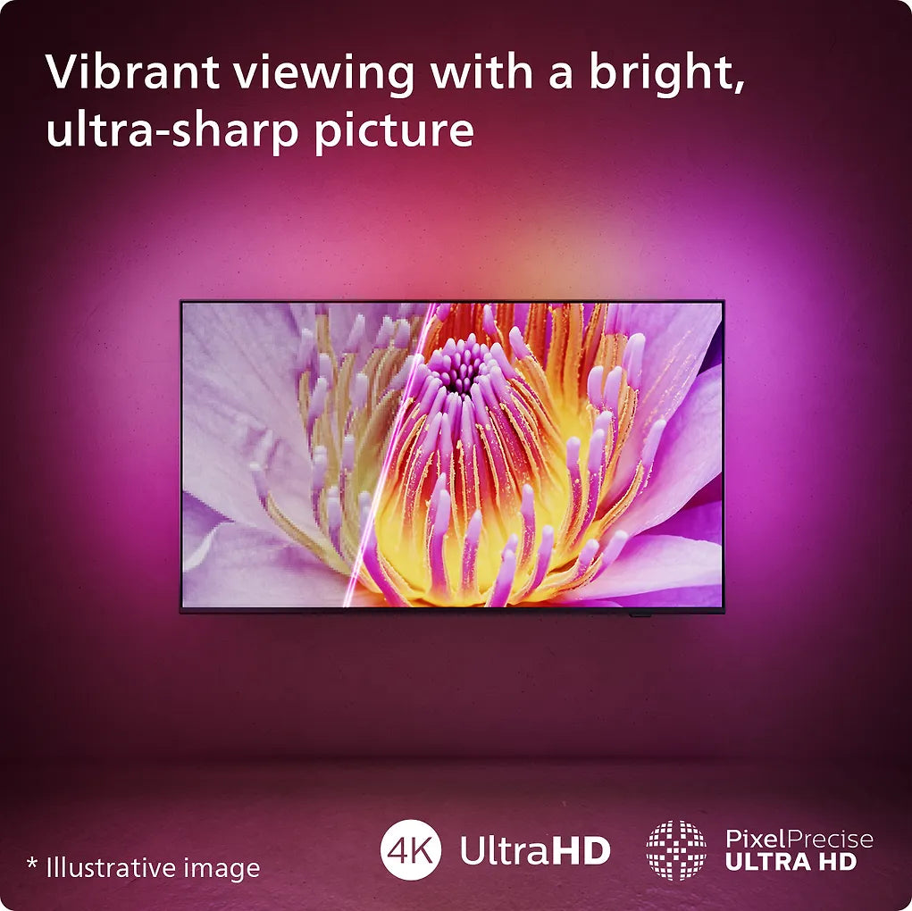 Philips 50" PUS8209 – 4K QLED Ambilight TV