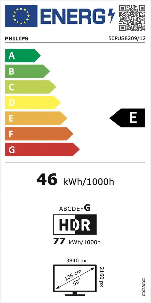 Philips 50" PUS8209 – 4K QLED Ambilight TV