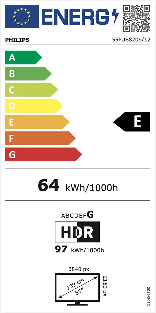 Philips 55" PUS8209 – 4K QLED Ambilight TV