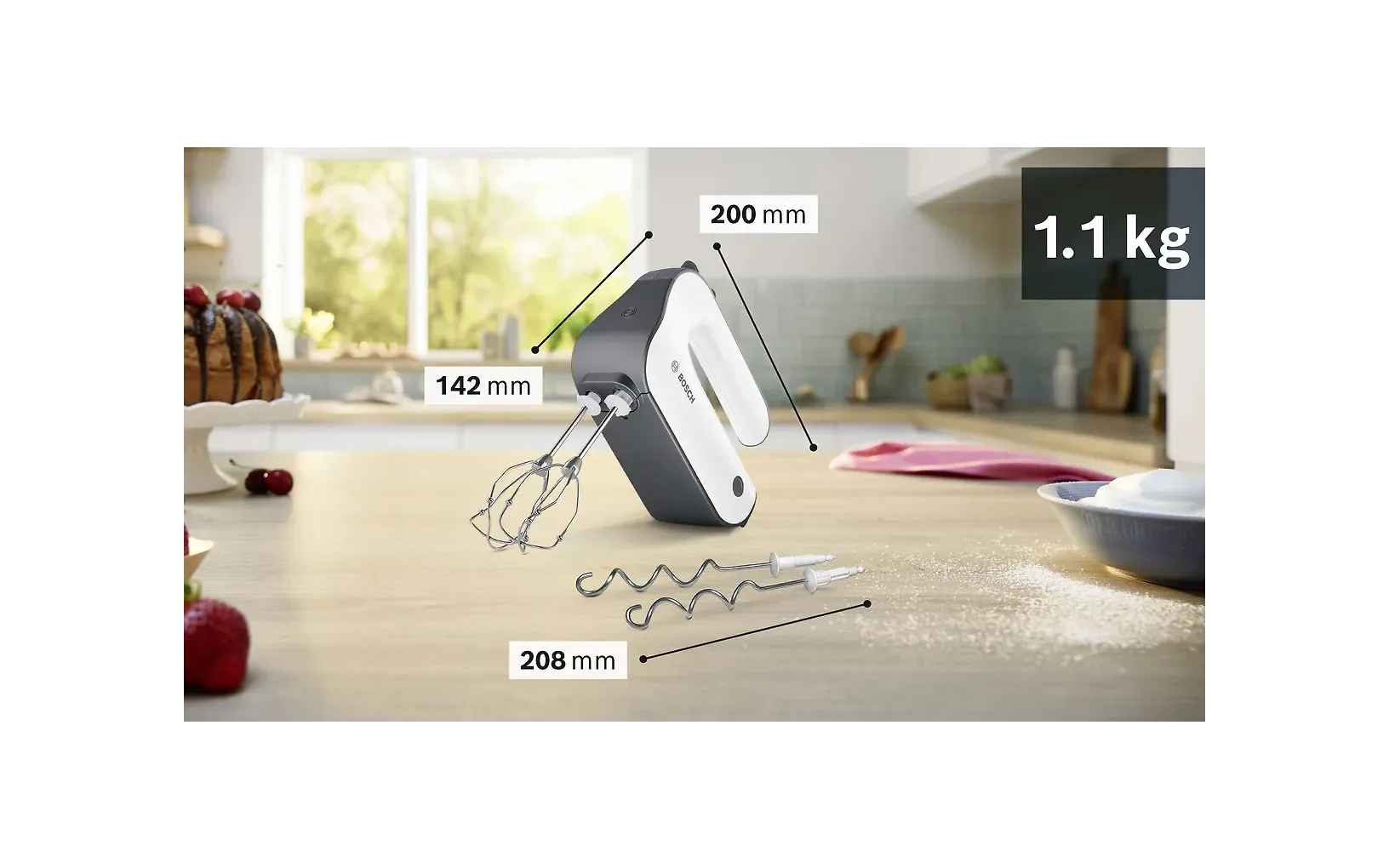 Bosch MFQ49300 elvisp, vit