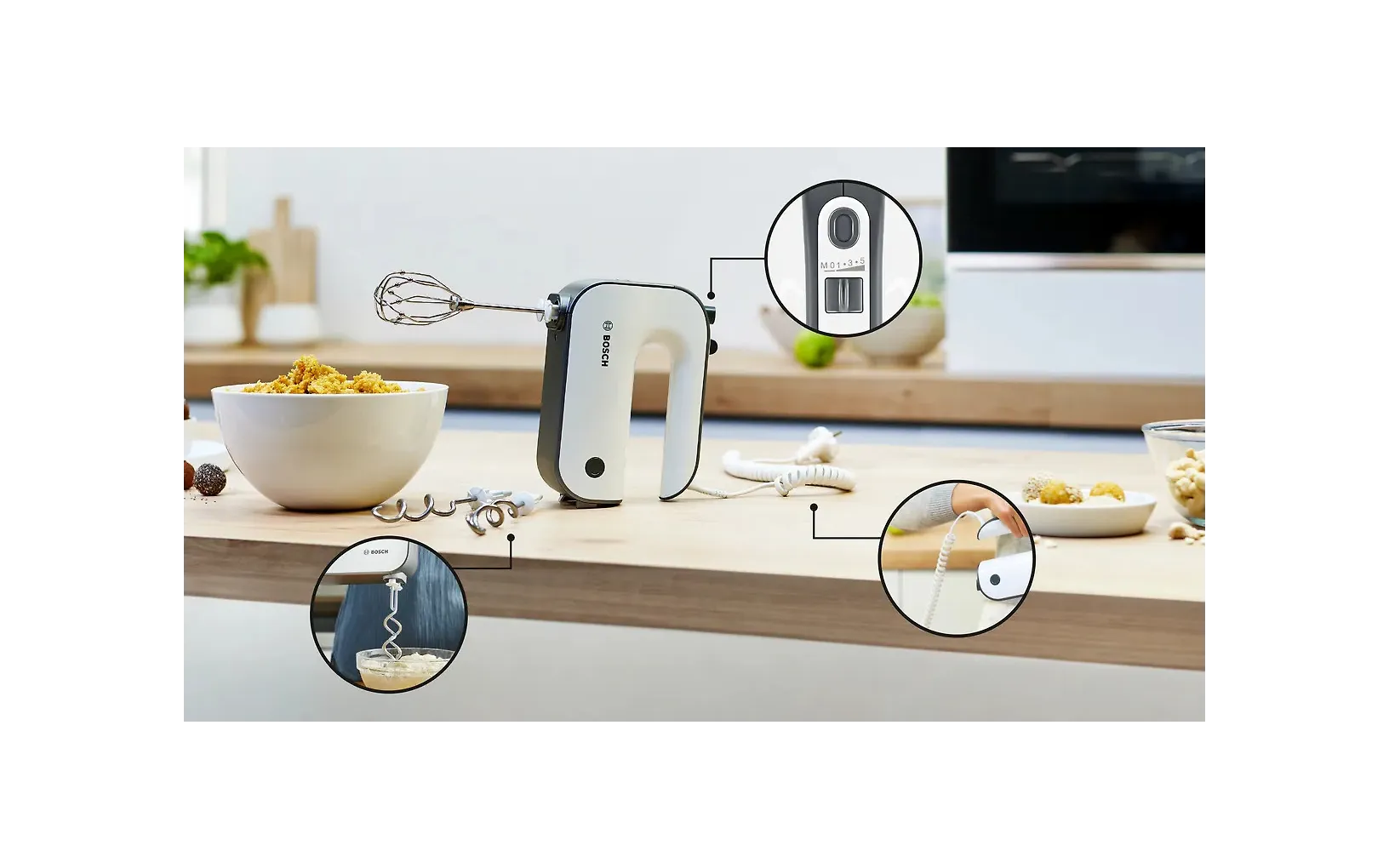 Bosch MFQ49300 elvisp, vit