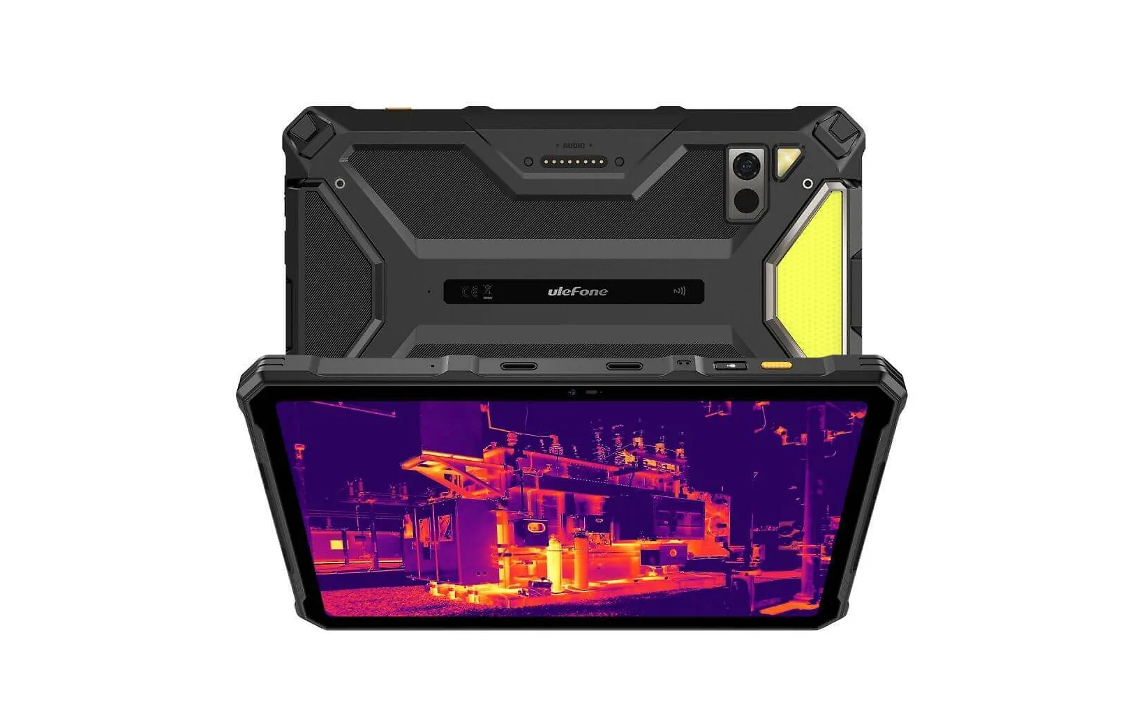Ulefone Armor Pad 4 Ultra 5G tabletti lämpökameralla, 256 Gt, musta