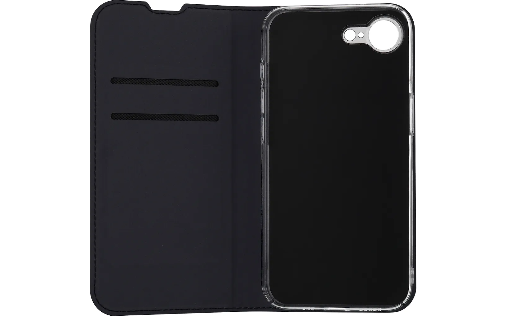 Fonekit Book Case, iPhone 16e, svart
