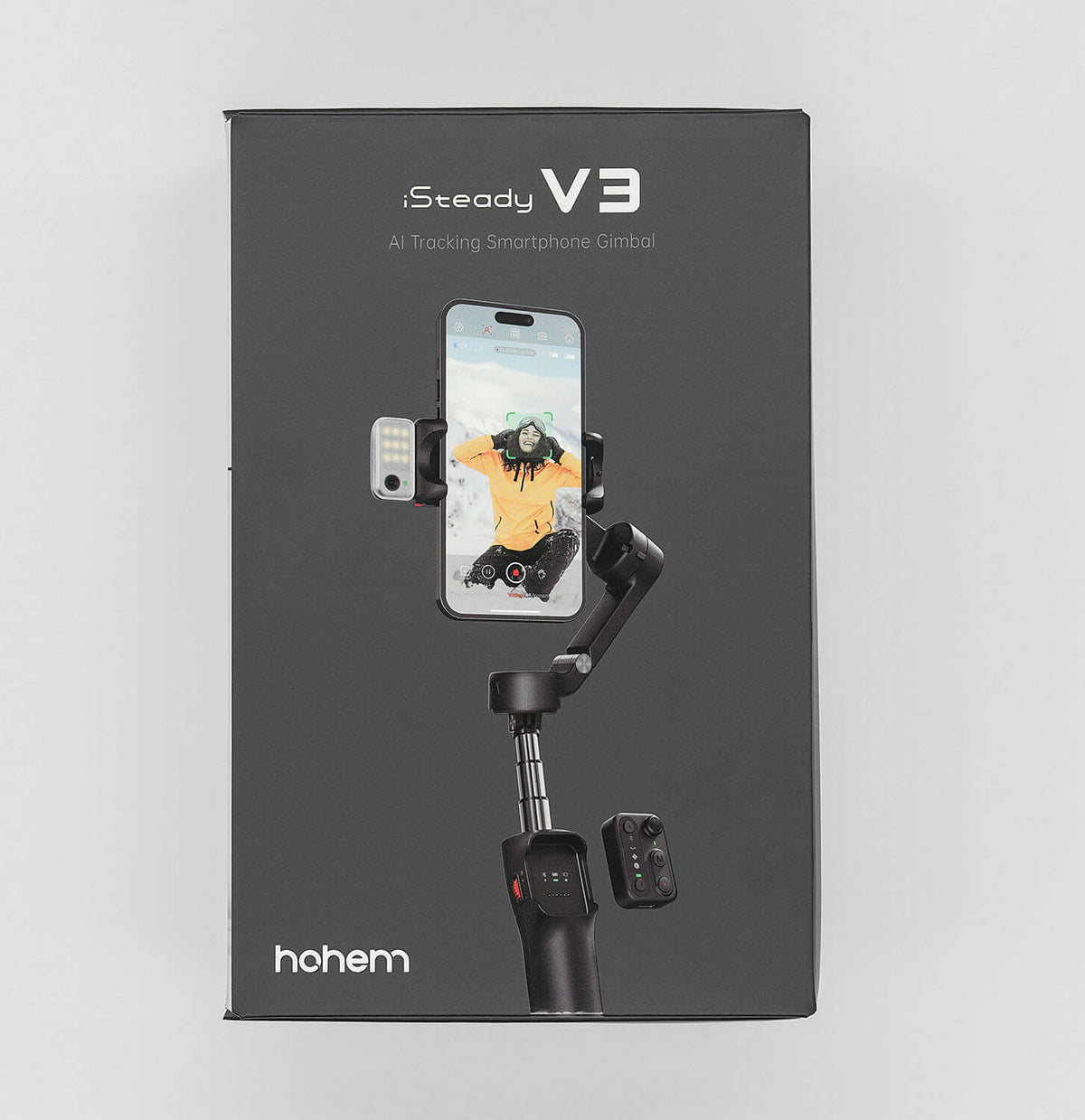 Hohem iSteady V3 AI Kit gimbaali älypuhelimelle, musta – kuva 9