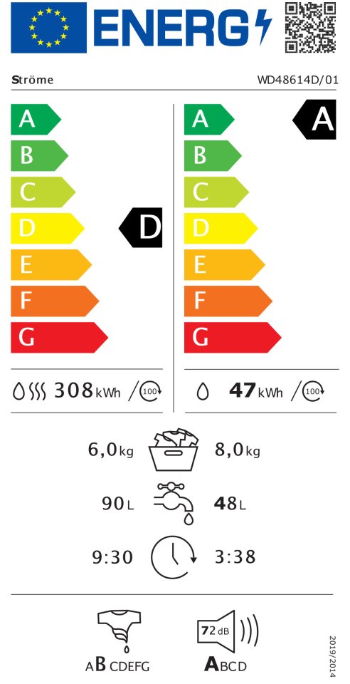 Ströme WD48614D/01 kuivaava pesukone