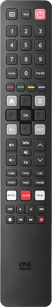 One For All URC 4922 universalfjärrkontroll för TCL- och Thomson-TV-apparater