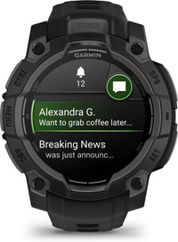 Garmin Instinct 3 GPS-älykello, 45 mm, musta