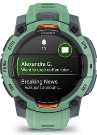 Garmin Instinct 3 GPS-älykello, 45 mm, vedenvihreä
