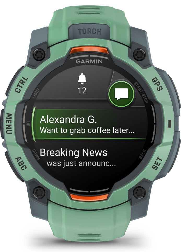 Garmin Instinct 3 GPS-älykello, 45 mm, vedenvihreä