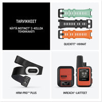 Garmin Instinct 3 GPS-älykello, 45 mm, vedenvihreä