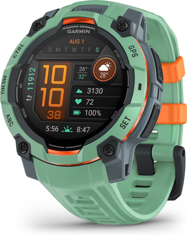Garmin Instinct 3 GPS-älykello, 45 mm, vedenvihreä