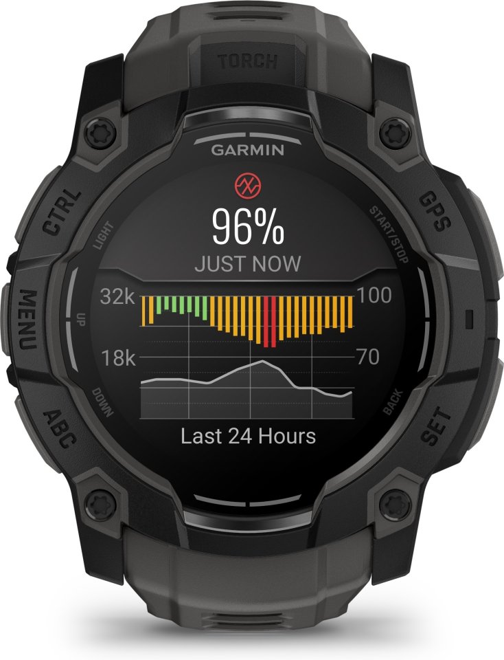Garmin Instinct 3 GPS-älykello, 50 mm, musta / grafiitinharmaa