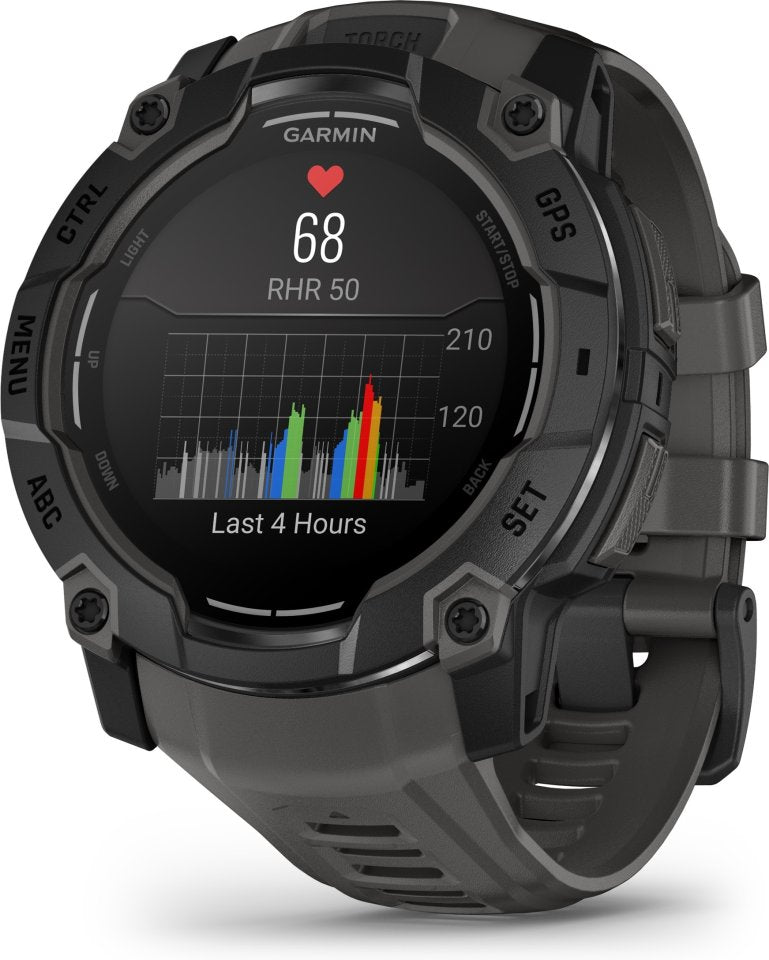 Garmin Instinct 3 GPS-älykello, 50 mm, musta / grafiitinharmaa