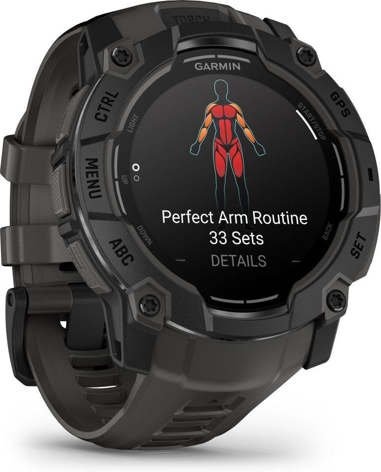 Garmin Instinct 3 GPS-älykello, 50 mm, musta / grafiitinharmaa