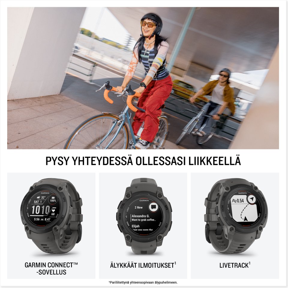 Garmin Instinct E GPS-älykello, 40 mm, musta