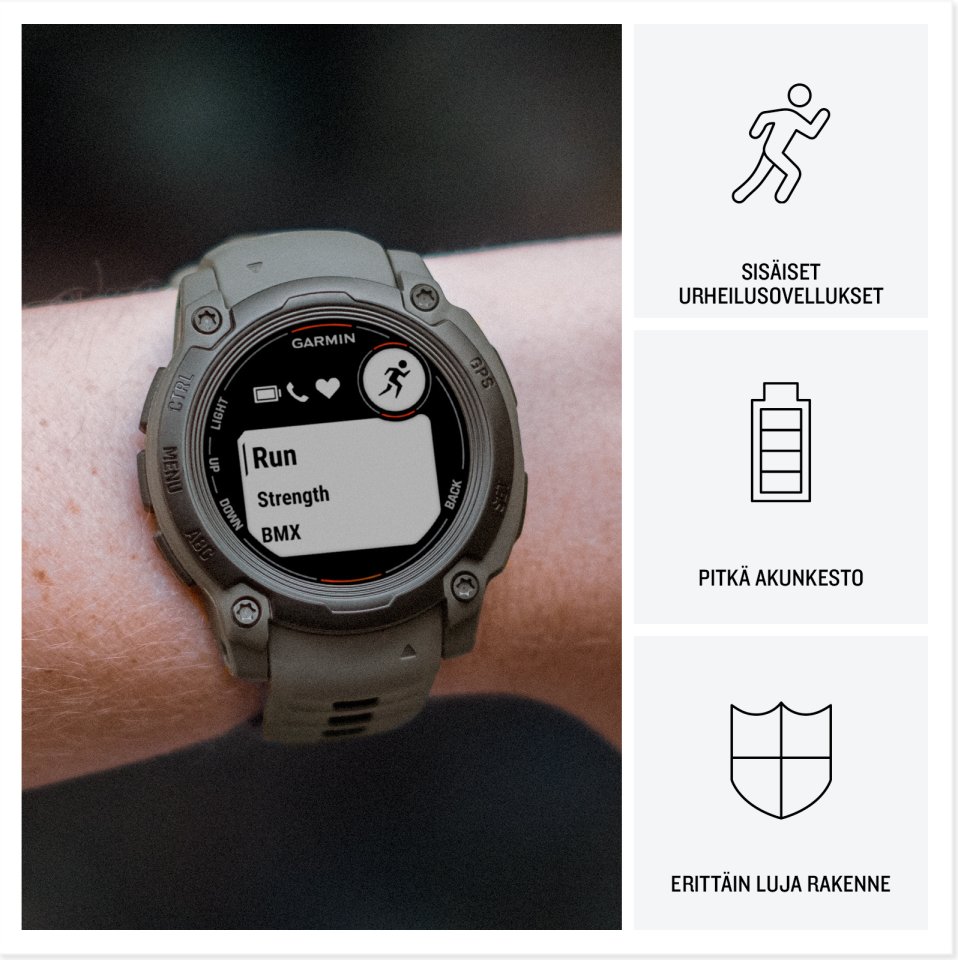 Garmin Instinct E GPS-älykello, 40 mm, limenvihreä