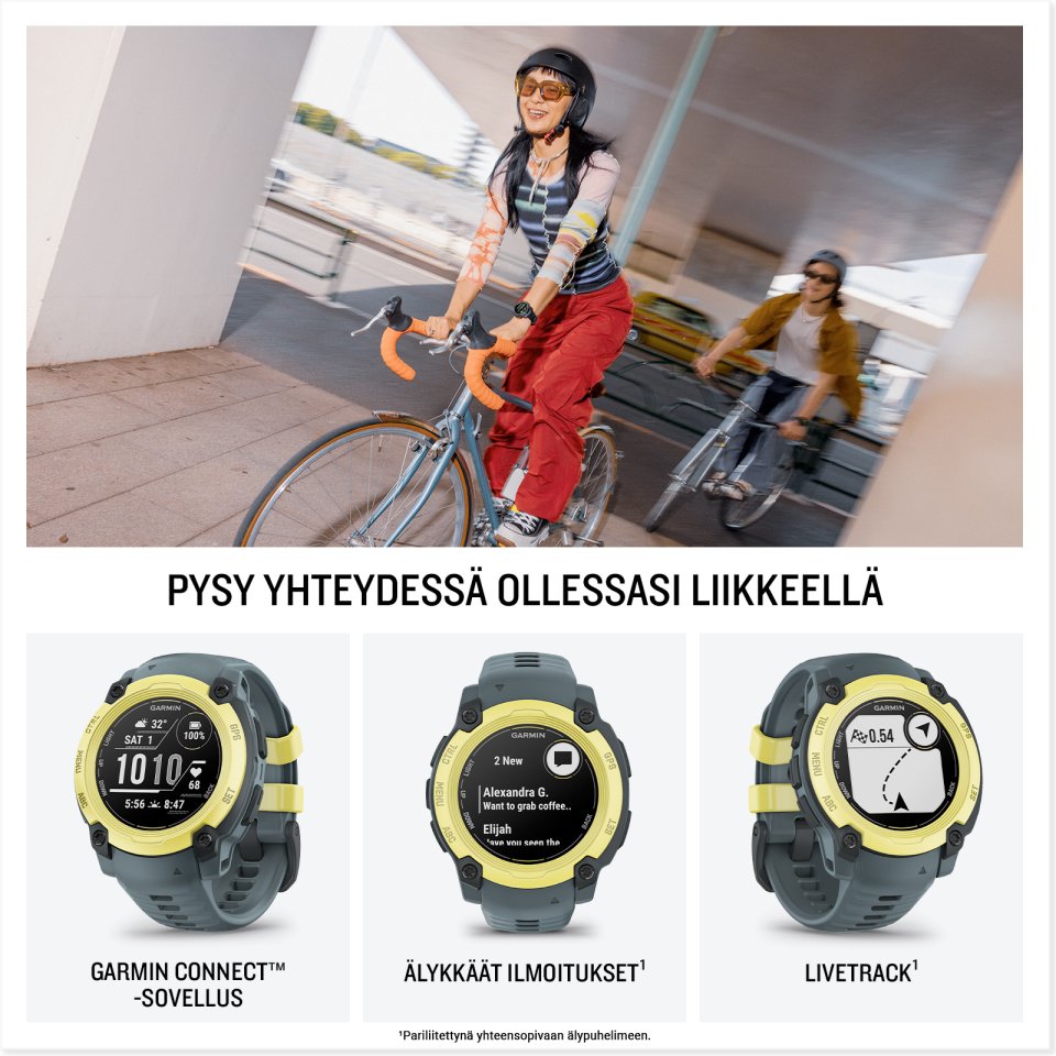Garmin Instinct E GPS-älykello, 40 mm, limenvihreä