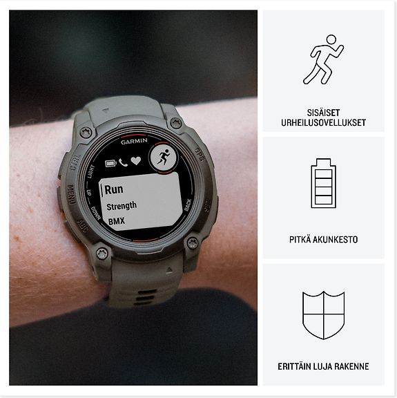 Garmin Instinct E GPS-älykello, 45 mm, musta / grafiitinharmaa