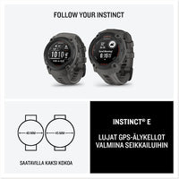 Garmin Instinct E GPS-älykello, 45 mm, musta / grafiitinharmaa