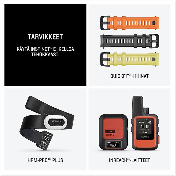 Garmin Instinct E GPS-älykello, 45 mm, musta / grafiitinharmaa