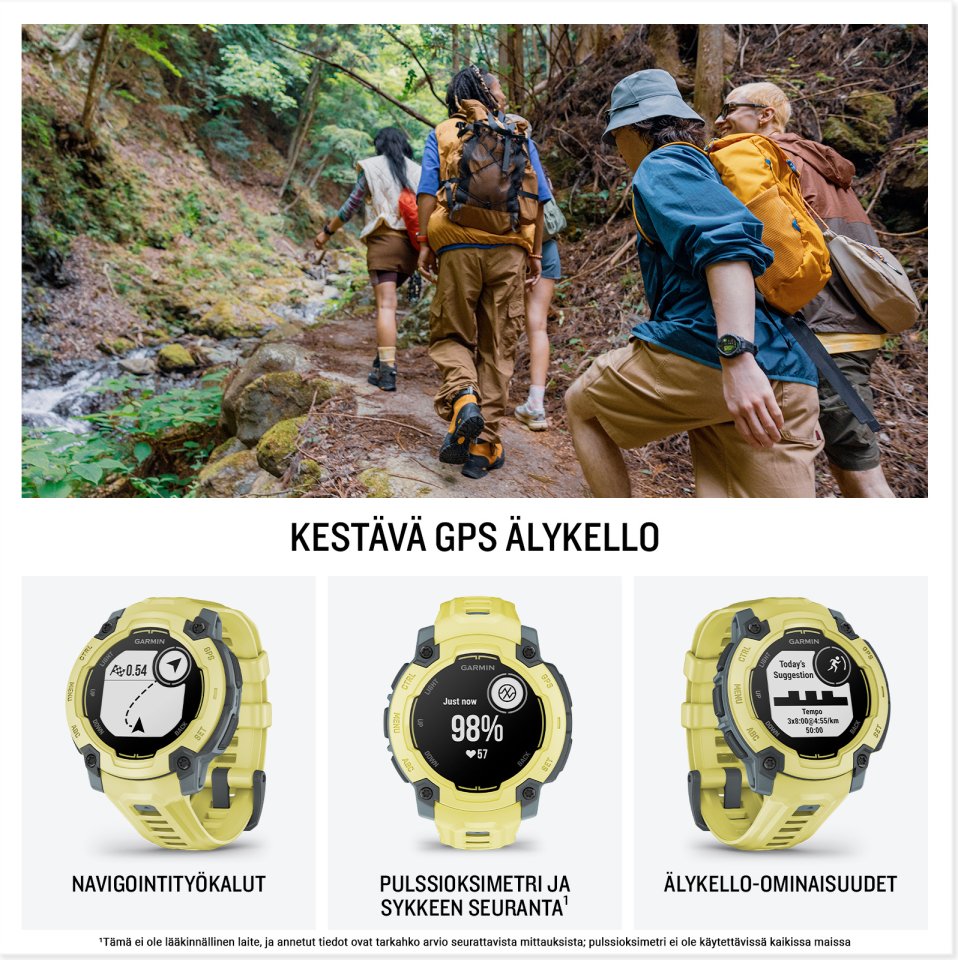 Garmin Instinct E GPS-älykello, 45 mm, limenvihreä