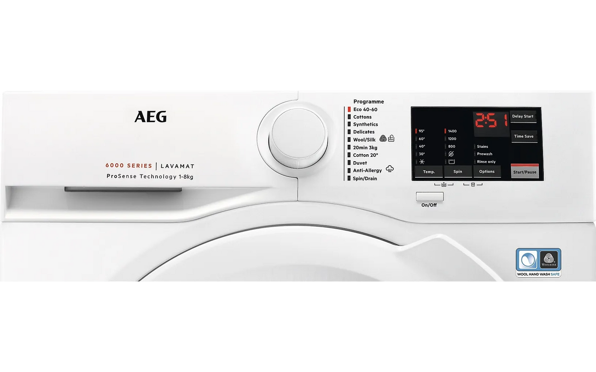 AEG LR612L84A 6000-sarjan pyykinpesukone
