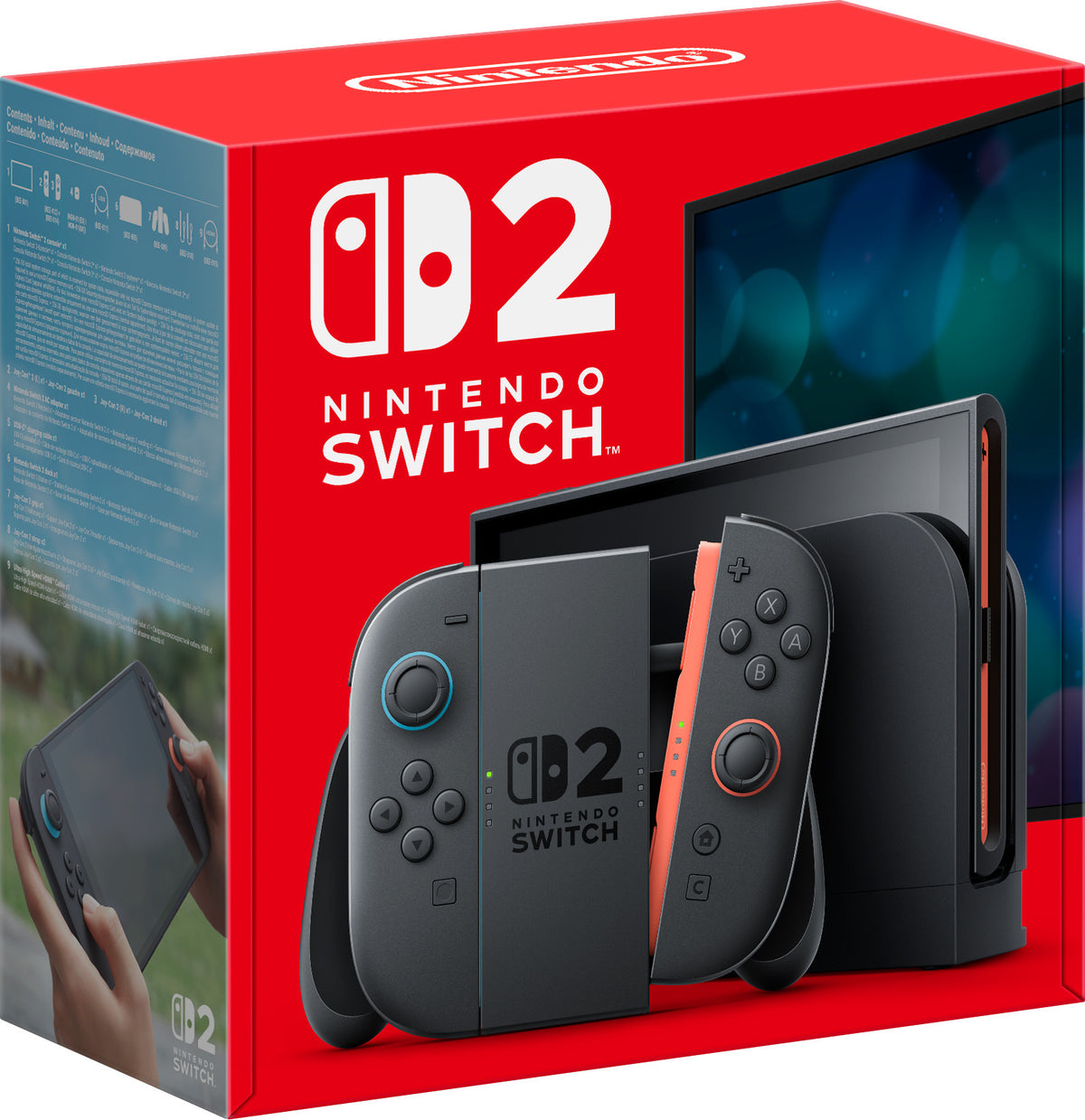 Nintendo Switch 2 pelikonsoli, musta