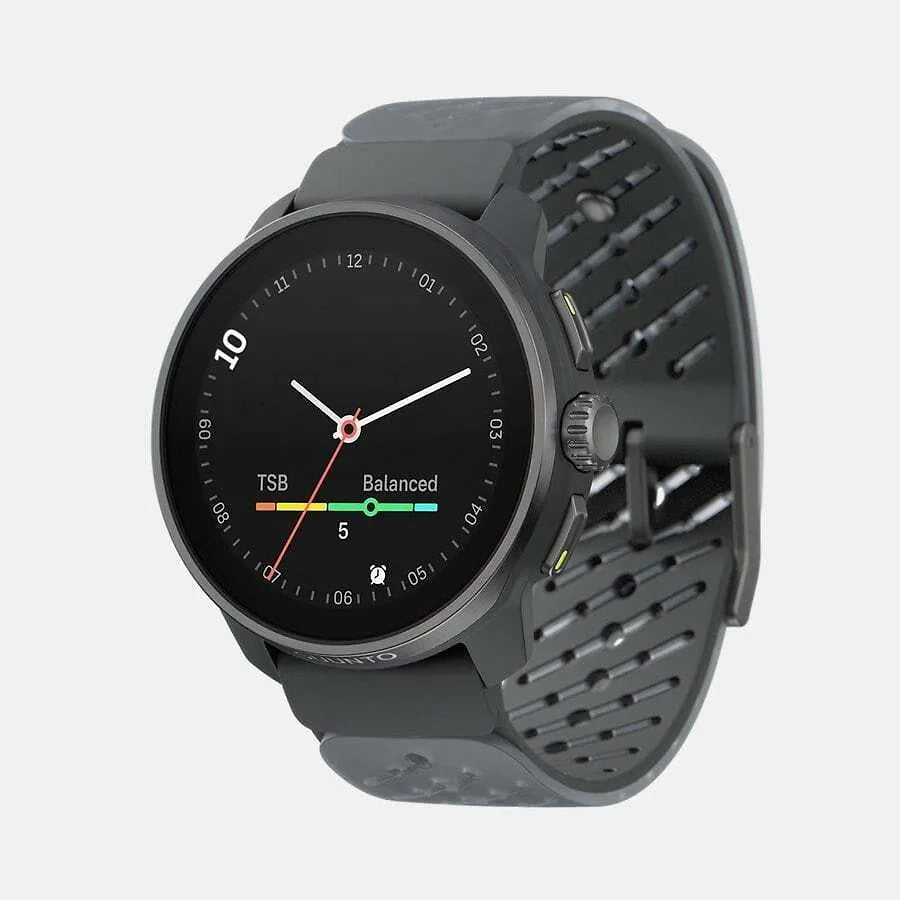Suunto Race S Titanium Graphite -urheilukello, 45 mm, grafiitinharmaa