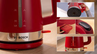 Bosch MyMoment TWK4M224 vedenkeitin, punainen