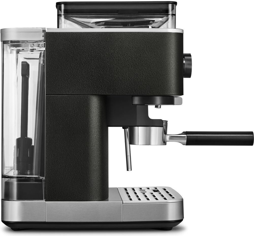 KitchenAid puoliautomaattinen espressokone kahvimyllyllä, 5KES6551, musta – kuva 3