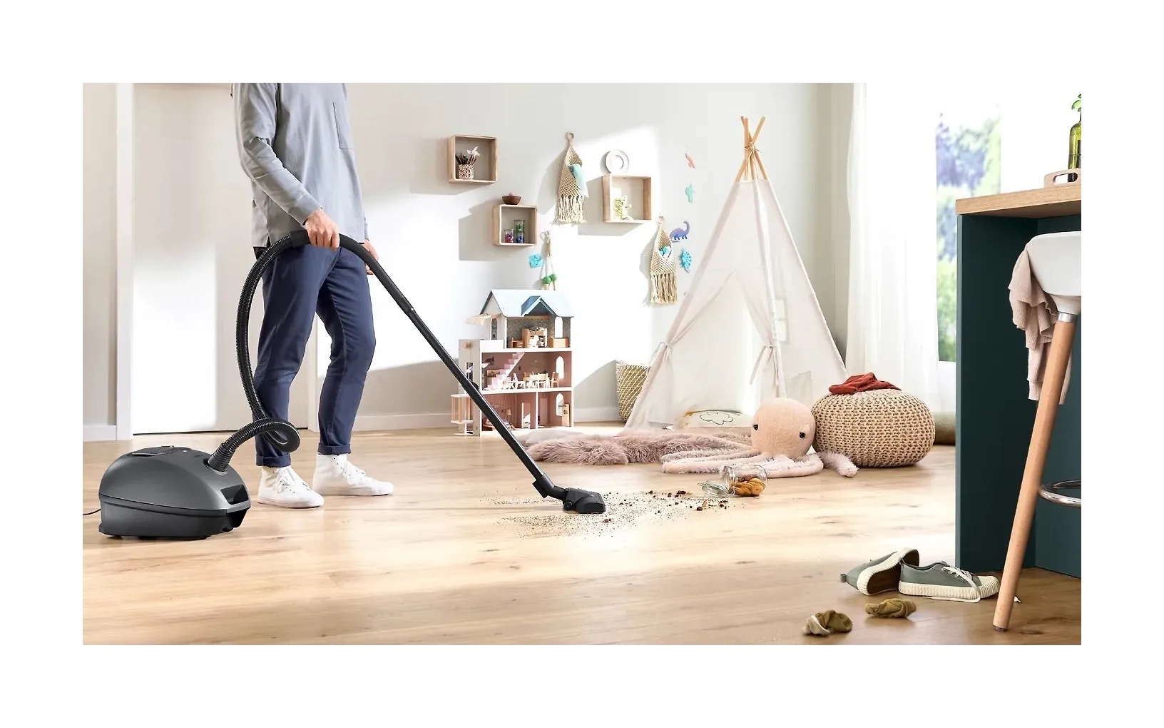 Bosch Serie 4 dammsugare, BGL41GR3H, grå