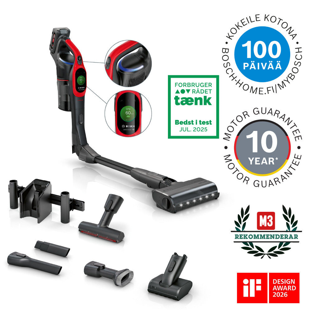 Bosch Unlimited 10 ProAnimal varsi-imuri, BCS1041PET, punainen