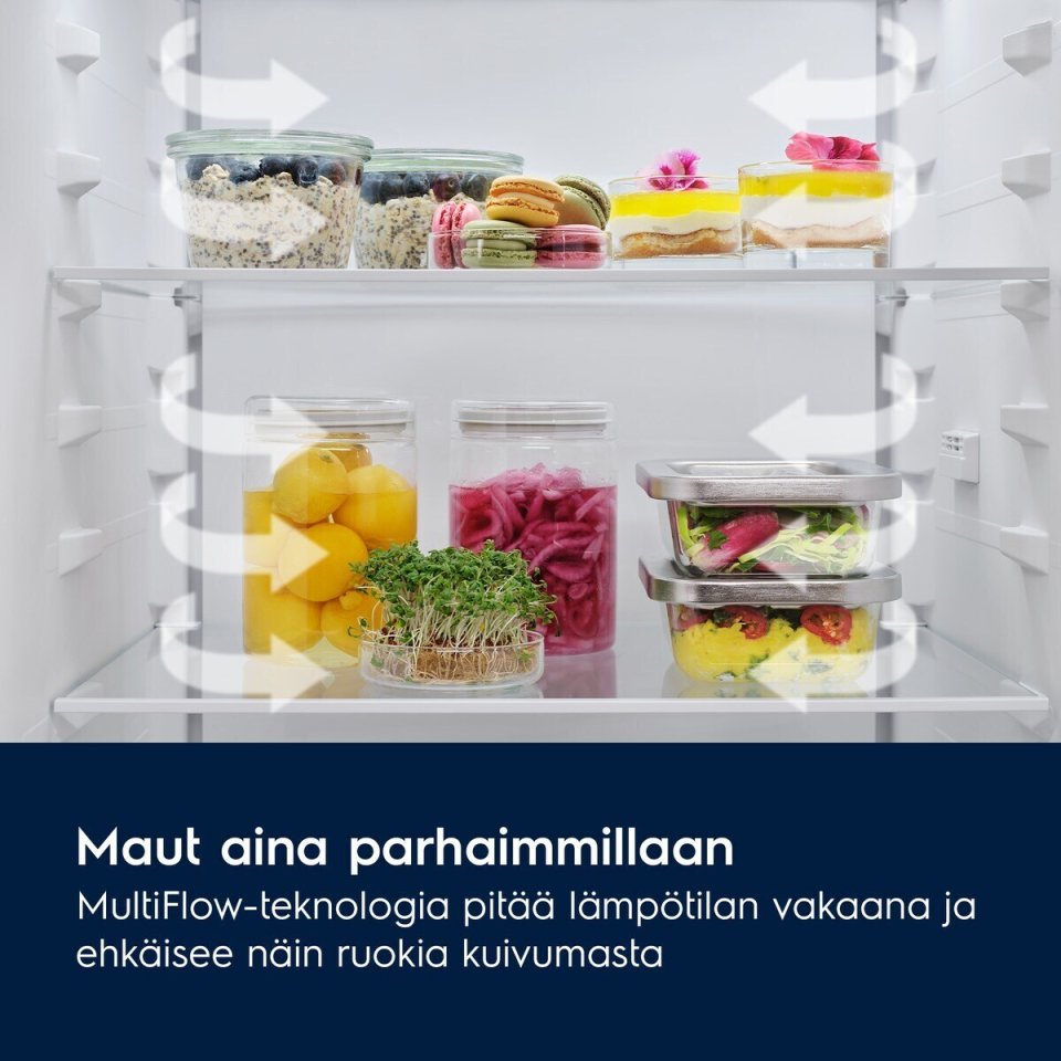 Electrolux LNT7MC36W 700-sarjan jääkaappipakastin, valkoinen, 2m
