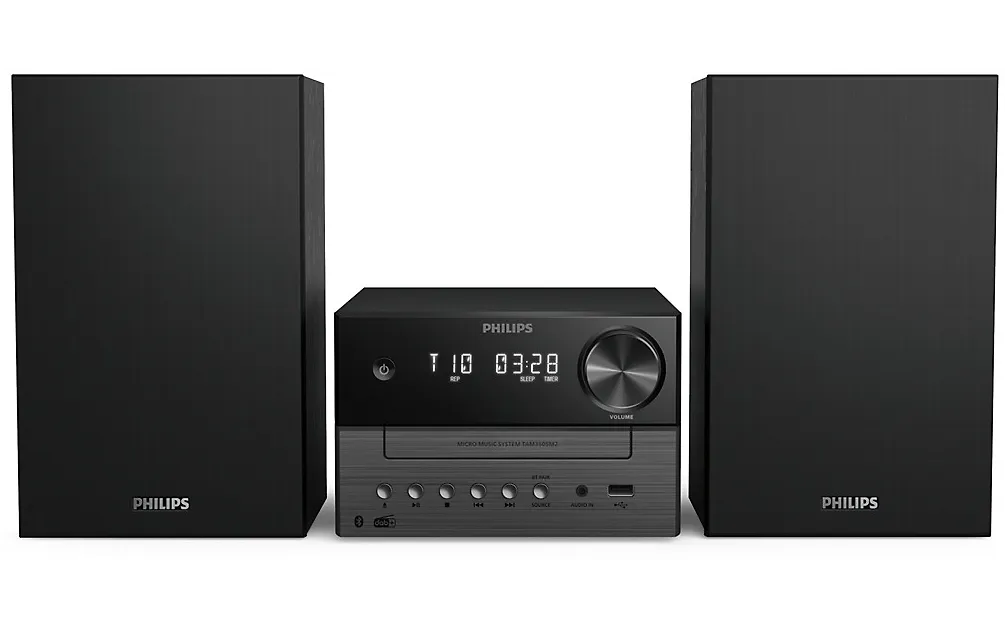 Philips TAM3505MKII/12 mikrosystem, svart