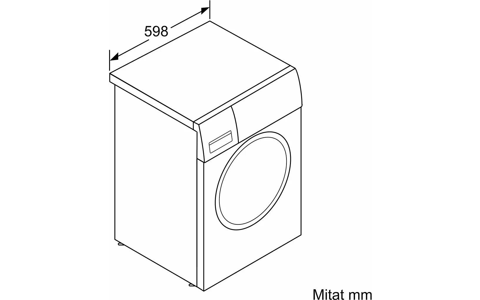 Bosch WGG244ZISN Serie 6 tvättmaskin, vit