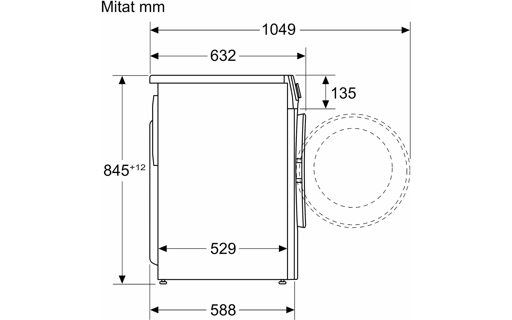 Bosch WGG244ZISN Serie 6 tvättmaskin, vit
