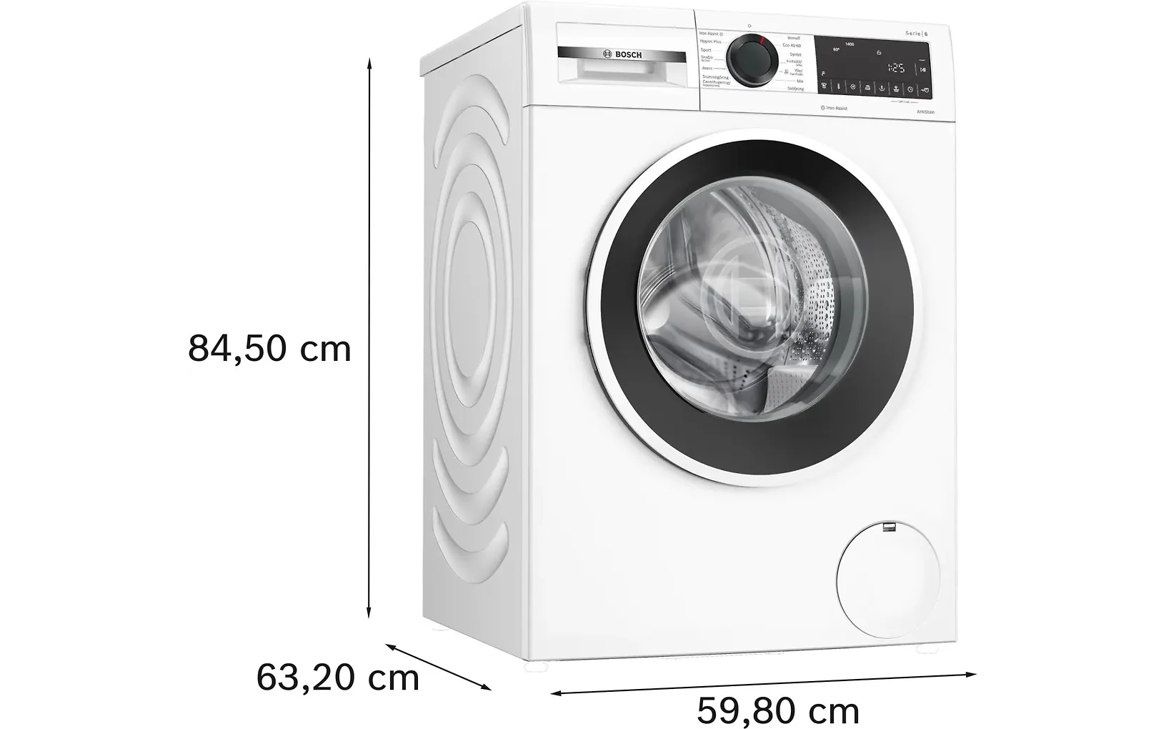 Bosch WGG244ZISN Serie 6 tvättmaskin, vit