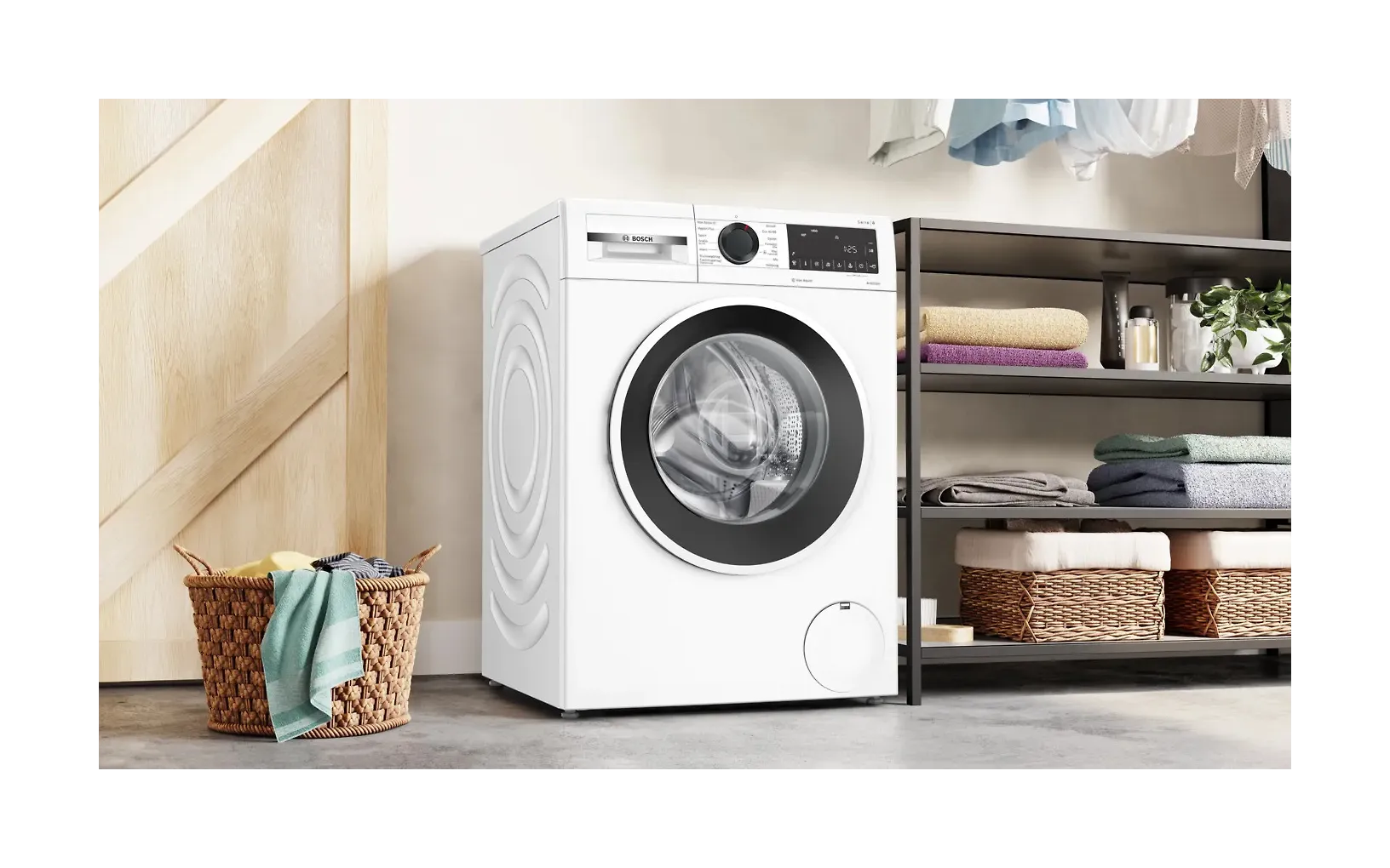 Bosch WGG244ZISN Serie 6 tvättmaskin, vit