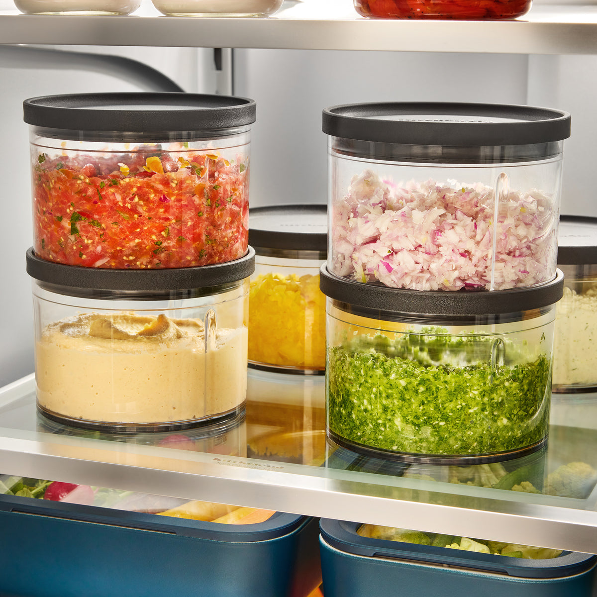 KitchenAid Go Cordless Top Down Chopper lisäkulhot, 2 kpl – kuva 2