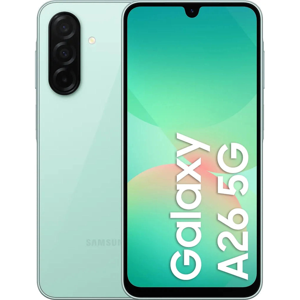 Samsung Galaxy A26 5G puhelin, 128/6 Gt, minttu - E-store.fi